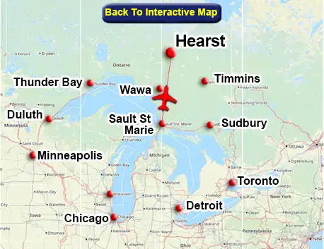 Flights from Sault Ste Marie to Hearst